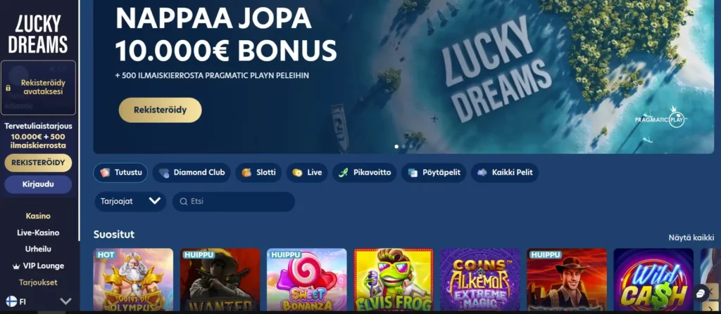 Lucky Dreams Casino Suomessa