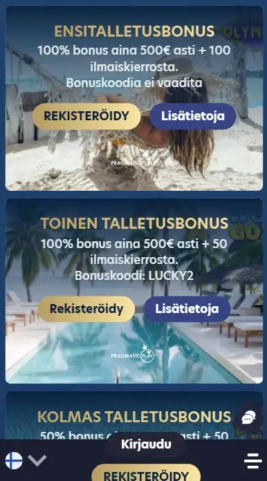 Bonukset mobiilipelaajille