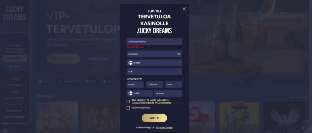 Tilin avaaminen vaihe vaiheelta